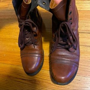 STEVE MADDEN Troopa Boots (Brown) Women's Size 10